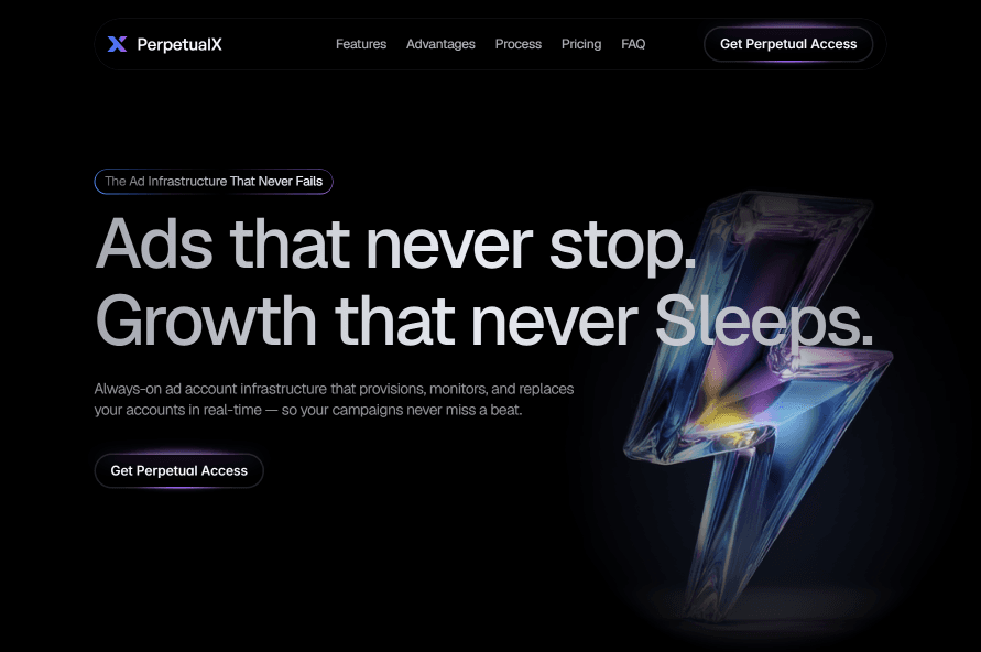 PerpetualX website preview