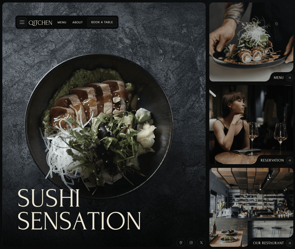 Qitchen website preview