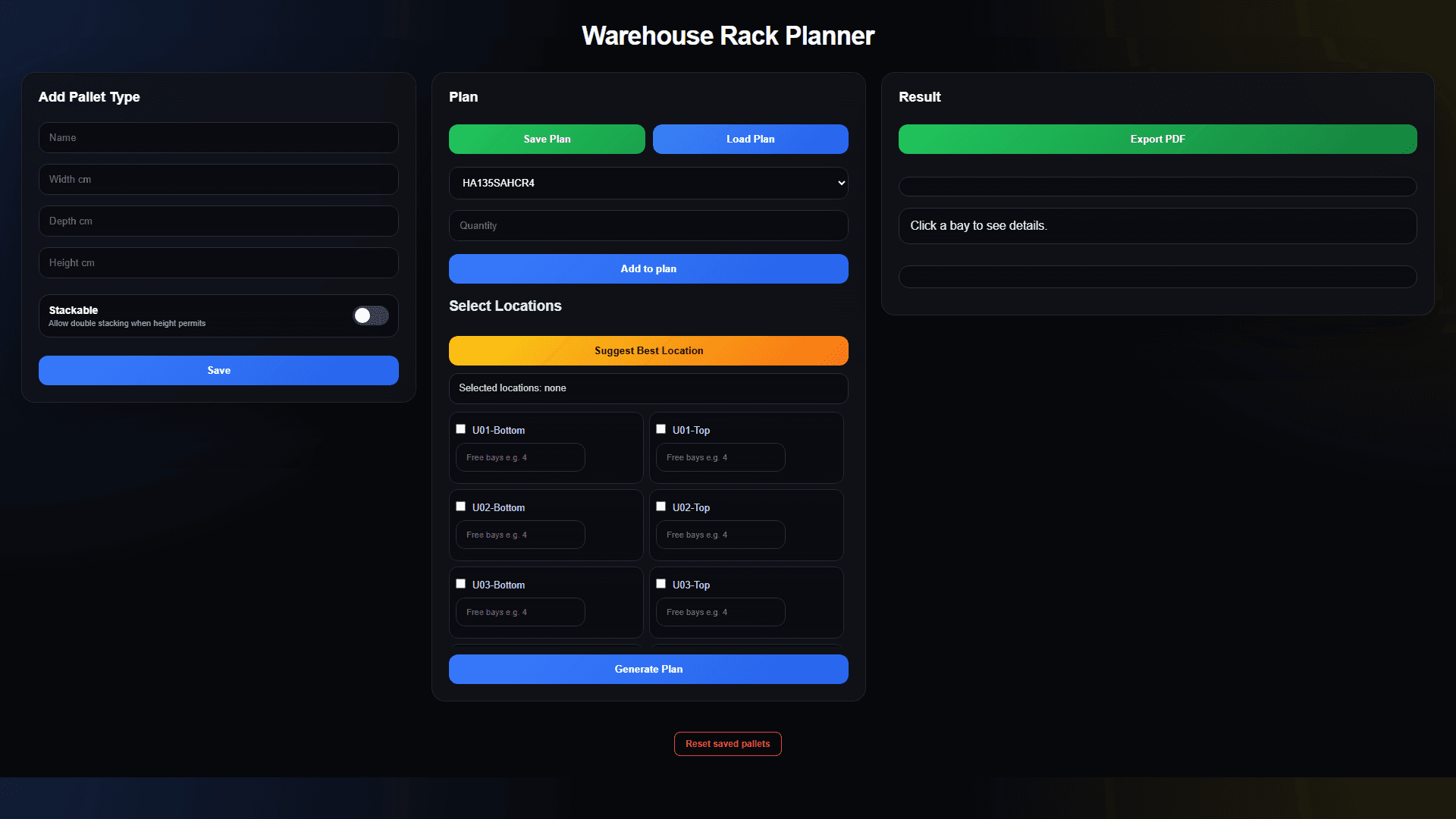 Rack Planner project preview